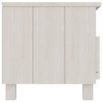 vidaXL Meuble TV HAMAR Blanc 106x40x40 cm Bois massif de pin