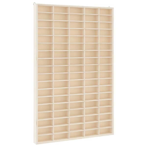 vidaXL Vitrine de collection en bois avec 90 compartiments