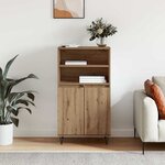 vidaXL Haut Armoire Marron 60 x 36 x 110 cm Bois d'ingénierie