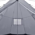 vidaXL Tente pour 4 personnes Gris