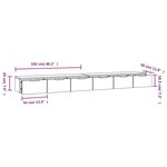 vidaXL Armoires murales 2Pièces Chêne fumé 102x30x20 cm Bois d'ingénierie