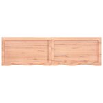 vidaXL Étagère murale marron clair bois chêne massif traité