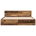 vidaXL Cadre de lit Bois Ancien 203 x 185 x 70 cm Bois d'ingénierie