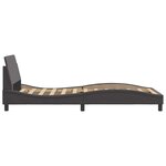 vidaXL Cadre de lit Dover gris 100x200 cm similicuir