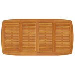 vidaXL Ensemble à manger de jardin 9 Pièces Bois d'acacia solide