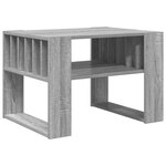 vidaXL Table basse Gris Sonoma 66 x 49 5 x 45 cm Bois d'ingénierie