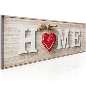 Tableau - home: red l x h en cm 135x45