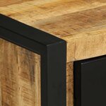 vidaXL Tables de chevet 2 Pièces bois de manguier massif brut