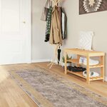 vidaXL Coureur de Tapis MARSA Gris 80 x 450 cm Polyester et PVC