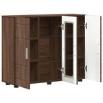 vidaXL Buffet Chêne marron 55 5 x 29 x 100 cm Bois d'ingénierie