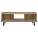 vidaXL Meuble TV Chêne artisanal 100 x 35 x 35 cm Bois d'ingénierie