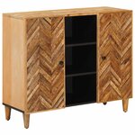 vidaXL Armoires de rangement avec stockage Marron 90 x 33 5 x 75 cm