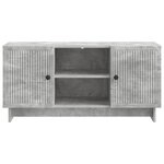 vidaXL Meuble TV 102 x 34 5 x 50 cm Gris béton Bois d'ingénierie