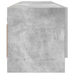 vidaXL Garde-robe gris béton 100x32 5x35 cm bois d'ingénierie