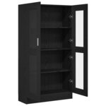 vidaXL Bibliothèque Chêne noir 82.5 x 30.5 x 150 cm Bois d'ingénierie