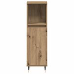 vidaXL Armoire de salle de bain chêne artisanal 30x30x100 cm
