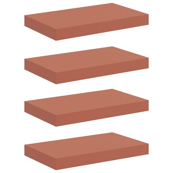 vidaXL Étagère Murale 4 Pièces Rouge 40 x 23 5 x 4 cm Bois d'ingénierie