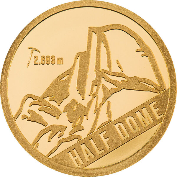 Monnaie HALF DOME Mountains Or 5$ Cook Islands 2023 (PRÉCOMMANDE)