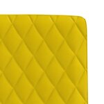 vidaXL Chaises à manger lot de 6 jaune velours