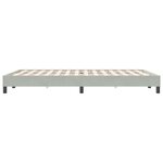 vidaXL Cadre de lit sans matelas gris clair 160x220 cm velours