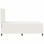 vidaXL Lit à ressort LED avec tête de lit Crème et Blanc 120 x 190 cm