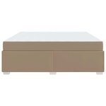 vidaXL Cadre de lit Cappuccino 200 x 200 cm Faux cuir