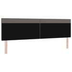 tête de lit vidaXL design simple gris 200 cm en simili cuir