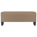 vidaXL Banc Cappuccino 100x35x41 cm Similicuir