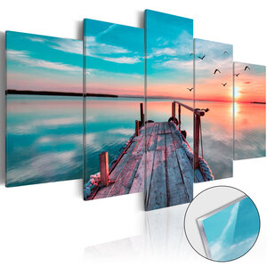 Tableau sur verre acrylique - forgotten marina [glass] l x h en cm 100x50