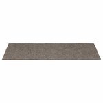 vidaXL Tapis d'escalier 15 Pièces Tissu aiguilleté 65x21x4 cm Crème