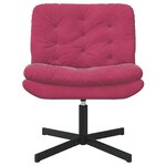 vidaXL Fauteuil relaxant pivotant Bordeaux 63 x 75 x 76 cm Velours