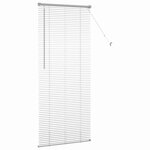 vidaXL Store de Fenêtre avec des rideaux Argenté 80 x 130 cm Aluminium