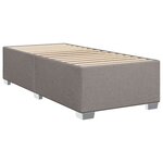 vidaXL Cadre de lit sans matelas taupe 100x200 cm tissu