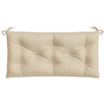 vidaXL Coussin de banc de jardin beige 100x50x7 cm tissu oxford