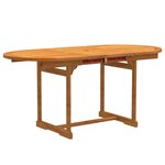 vidaXL Ensemble à manger de jardin 7Pièces bois d'acacia solide textilène