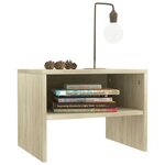 vidaXL Table de chevet chêne sonoma 40x30x30 cm Bois d'ingénierie