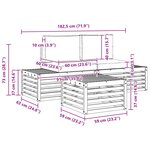 vidaXL Ensemble de canapés d'extérieur Naturel et Anthracite