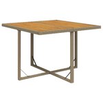 vidaXL Ensemble à manger de jardin et coussins 9 Pièces Poly rotin Beige
