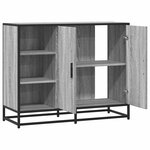 vidaXL Buffet sonoma gris 92x35x76 cm bois d'ingénierie
