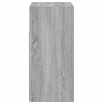 vidaXL Buffet avec lumières LED sonoma gris 80x35x75 cm