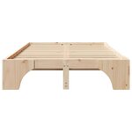 vidaXL Cadre de lit Pin massif 120 x 190 cm Bois massif en pin
