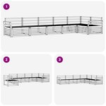 vidaXL Ensemble de canapés d'extérieur 6 pc Naturel
