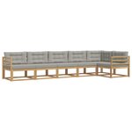vidaXL Ensemble de canapés d'extérieur 4 pc Blanc et gris clair