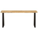 vidaXL Banc avec bord vivant 105 cm bois de manguier massif