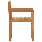 vidaXL Chaises de jardin 4 pièces 50x53x80 cm Bois massif Acacia