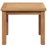vidaXL Table basse Marron 45 x 45 x 36 cm Bois de teck solide