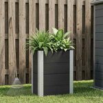vidaXL Jardinière surélevée Noir 50 x 30 x 72 cm WPC et Aluminium