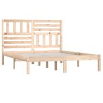 vidaXL Cadre de lit sans matelas 135x190 cm bois de pin massif