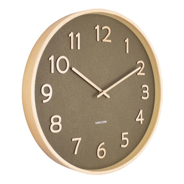 Horloge ronde en bois pure  40 cm