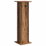 vidaXL Support de Plante 2 pc Bois ancien 30 5 x 30 x 100 5 cm